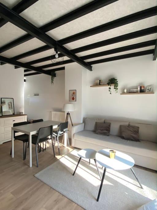 Appart Renove En Duplex Avec Terrasse Et Garage Bouleurs Exterior photo