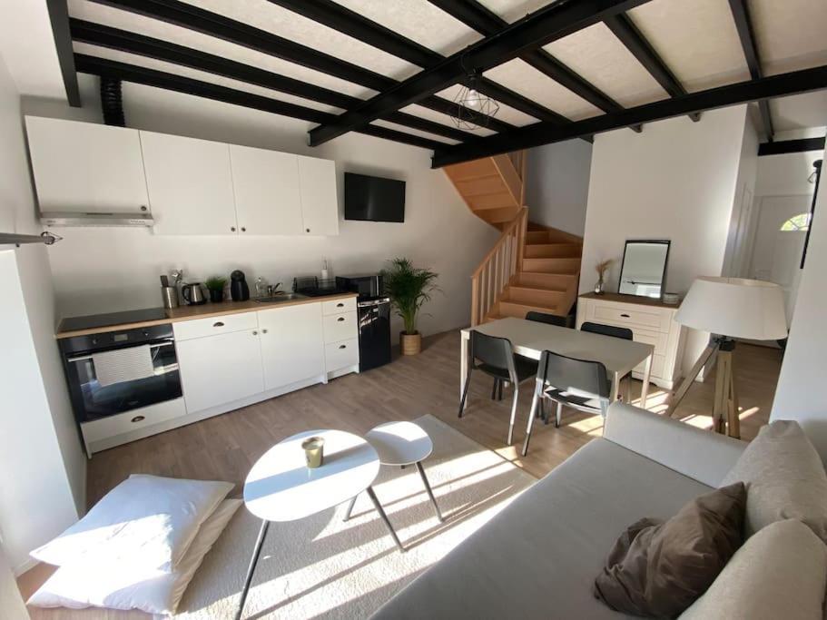 Appart Renove En Duplex Avec Terrasse Et Garage Bouleurs Exterior photo