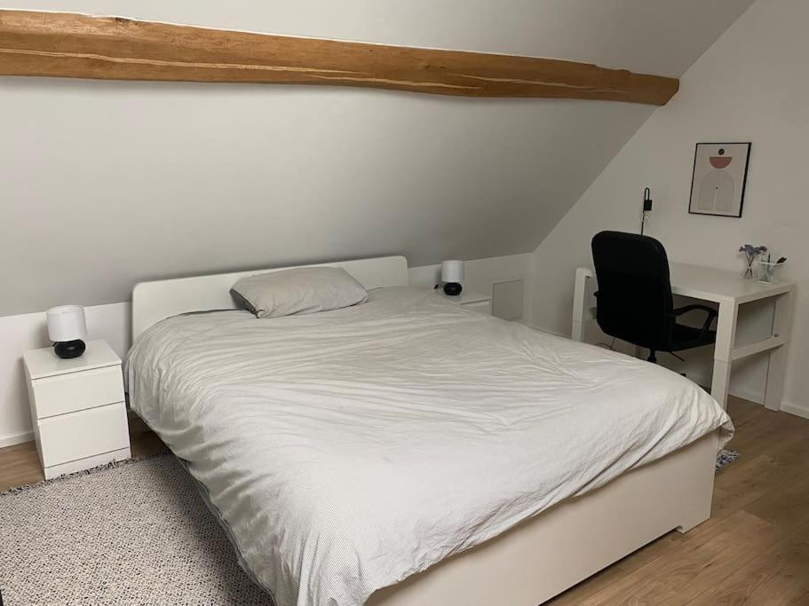 Appart Renove En Duplex Avec Terrasse Et Garage Bouleurs Exterior photo
